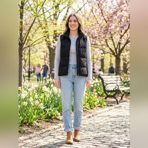 Banana Republic Lacey Detail Puffer Vest